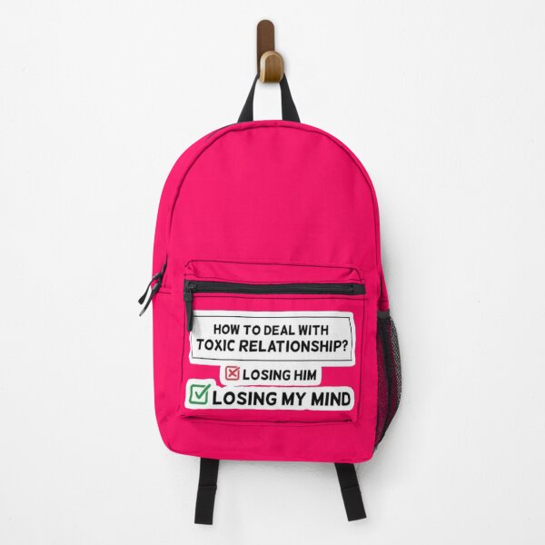 Item preview, How To Deal With Toxic Relationship Funny Meme - Losing My Mind Sticker designed and sold by Scro-Ciob-Shop.
