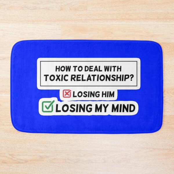Item preview, How To Deal With Toxic Relationship Funny Meme - Losing My Mind Sticker designed and sold by Scro-Ciob-Shop.