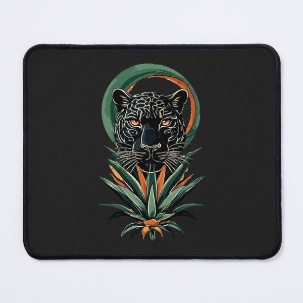 Item preview, Black Jaguar with Moon & Agave | Elysium Echoes Wild Icon designed and sold by Shift-Bloom.