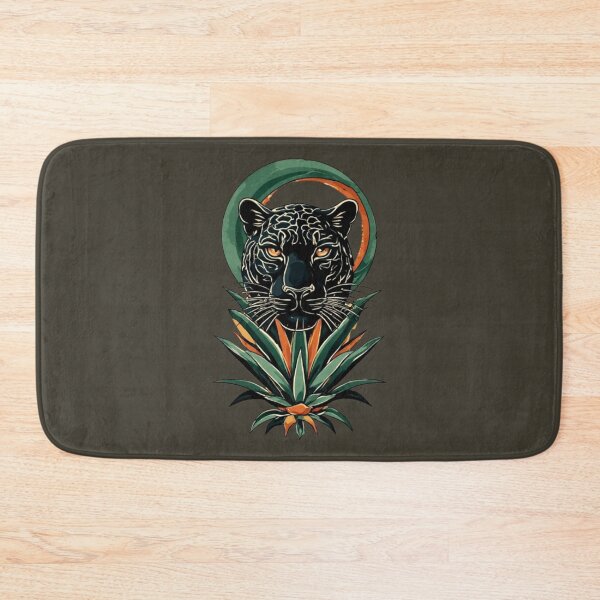 Item preview, Black Jaguar with Moon & Agave | Elysium Echoes Wild Icon designed and sold by Shift-Bloom.