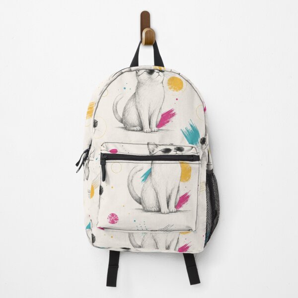 Item preview, Elegant Cat Pattern Collection – Modern Pencil Sketch Design | Seamless Cat Print for Everyday Style designed and sold by CallisC-Arts.