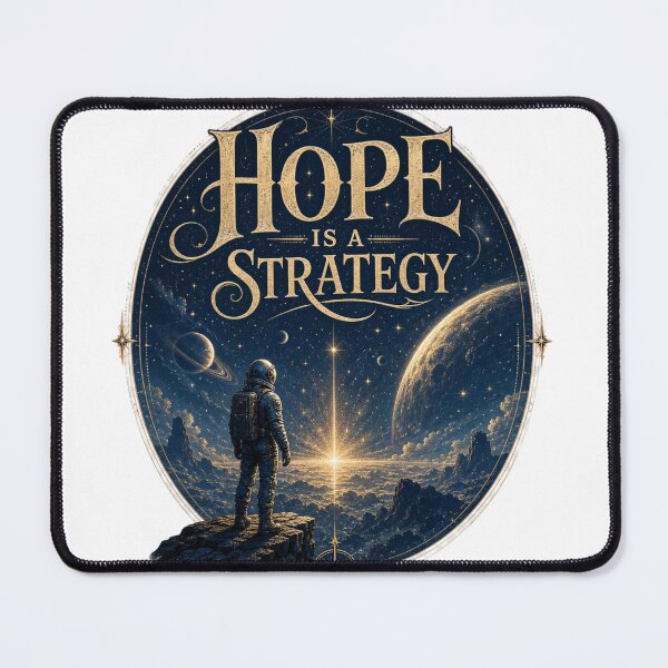 Item preview, Hope Is a Strategy | Motivational Typography Success Mindset T-Shirt designed and sold by rushaib.