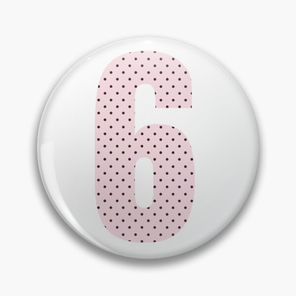 Item preview, Polka Dot Number Six designed and sold by xoxo.lunalulu.