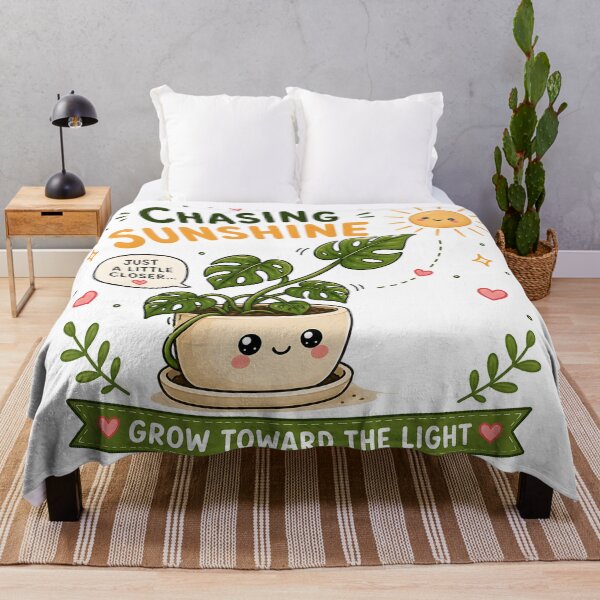 Item preview, Chasing Sunshine | Retro Houseplant Design | Vintage Botanical Gift designed and sold by Peace-of-mind.
