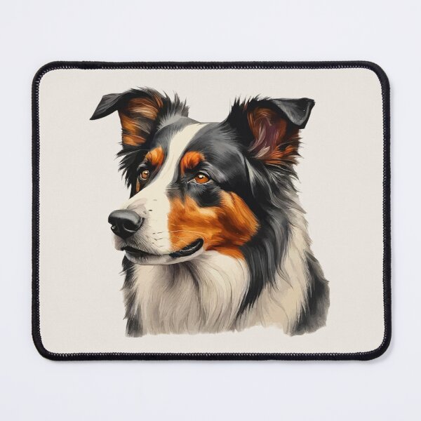 Item preview, Geometric Border Collie - Modern Pet Art designed and sold by Tklezardesigns.