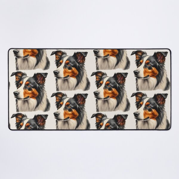 Item preview, Geometric Border Collie - Modern Pet Art designed and sold by Tklezardesigns.