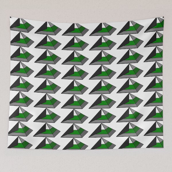 Item preview, Pyramid Pride Flag Demiromantic designed and sold by HarveyHandcraftsandDesigns.
