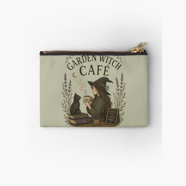 Item preview, Garden Witch Cafe Vintage Cottagecore Witch Coffee Lover Design designed and sold by Moonwoven Studio.