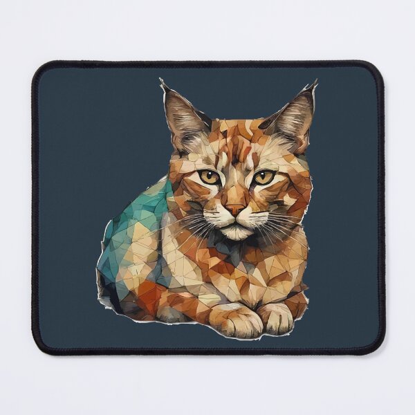 Item preview, Geometric Brown Tabby - Modern Pet Art designed and sold by Tklezardesigns.