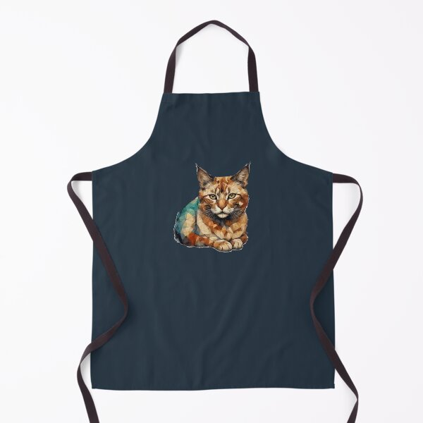 Item preview, Geometric Brown Tabby - Modern Pet Art designed and sold by Tklezardesigns.