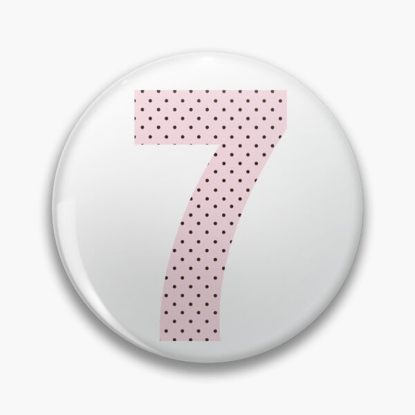Item preview, Polka Dot Number Seven designed and sold by xoxo.lunalulu.