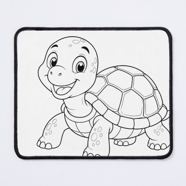 Item preview, Cute Baby Turtle Coloring Page – Happy Cartoon Tortoise Line Art designed and sold by Krzepcia.