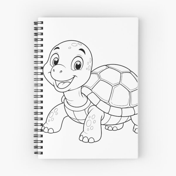 Item preview, Cute Baby Turtle Coloring Page – Happy Cartoon Tortoise Line Art designed and sold by Krzepcia.