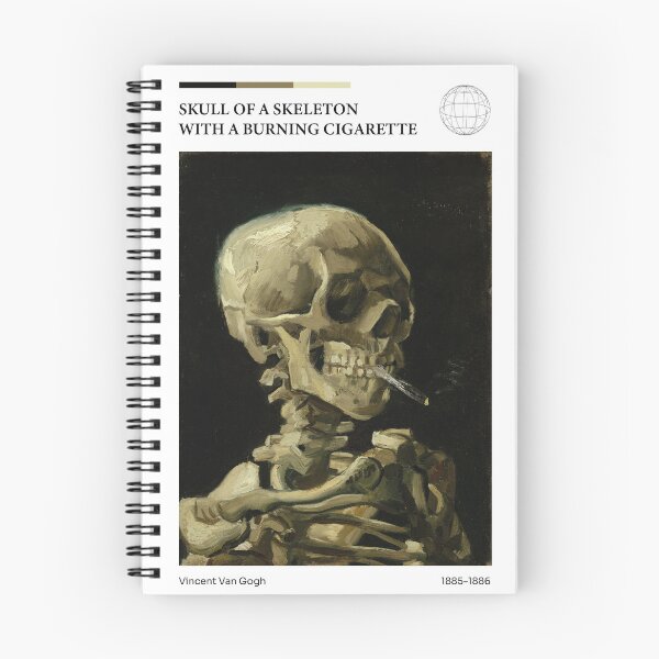 Item preview, Skull of a Skeleton with a Burning Cigarette Vincent van Gogh Pantone designed and sold by Shoupay.