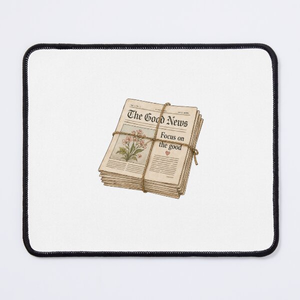Item preview, Vintage Good News Newspaper Sticker | Cottagecore Aesthetic designed and sold by PopStickerLab22.