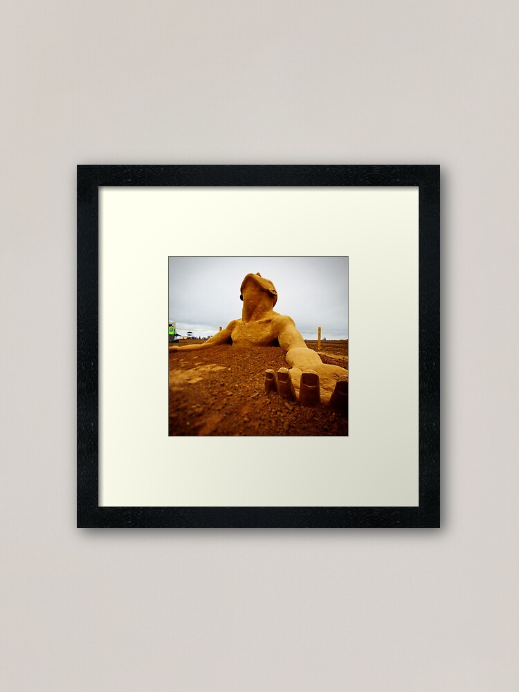 Alternate view of Sand Man Framed Art Print