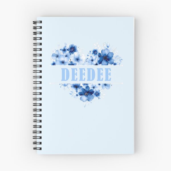 Item preview, Deedee – Blue Floral Heart Watercolor Illustration designed and sold by EmeraldeaArt.