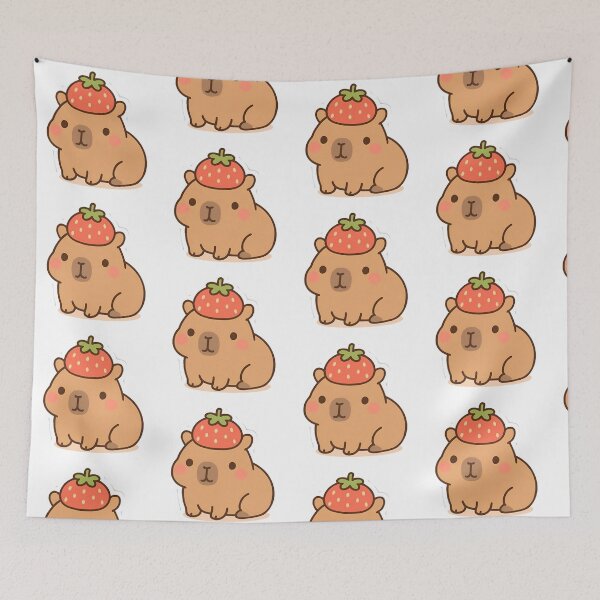 Item preview, Cute Strawberry Bear Kawaii Animal Sticker designed and sold by Shree shyam khatu ji.