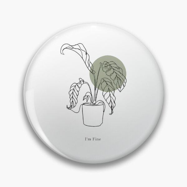 Item preview, I'm Fine. | Funny Dramatic Calathea Sticker | Plant Parent Humor designed and sold by Peace-of-mind.