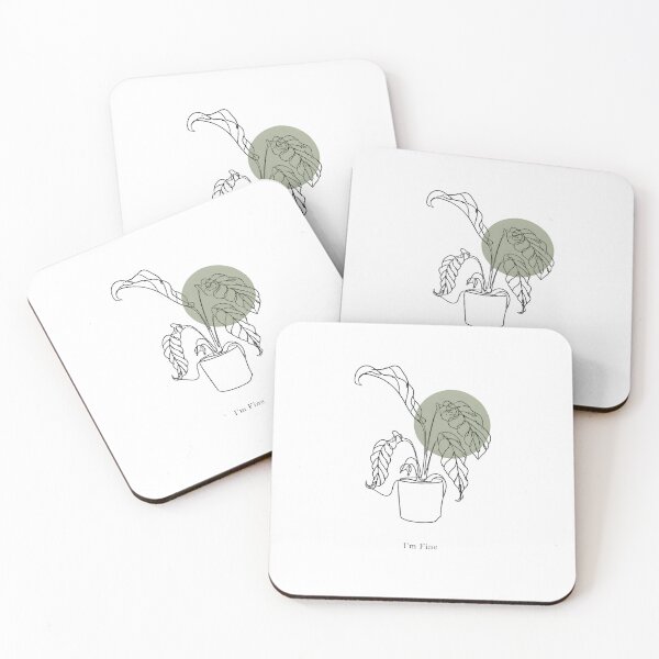 Item preview, I'm Fine. | Funny Dramatic Calathea Sticker | Plant Parent Humor designed and sold by PLANT LOVER'S PARADISE.