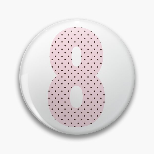 Item preview, Polka Dot Number Eight designed and sold by xoxo.lunalulu.