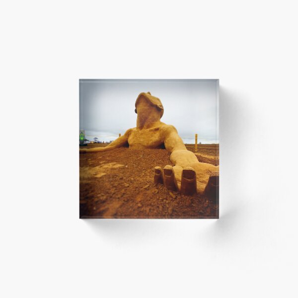 Sand Man Acrylic Block