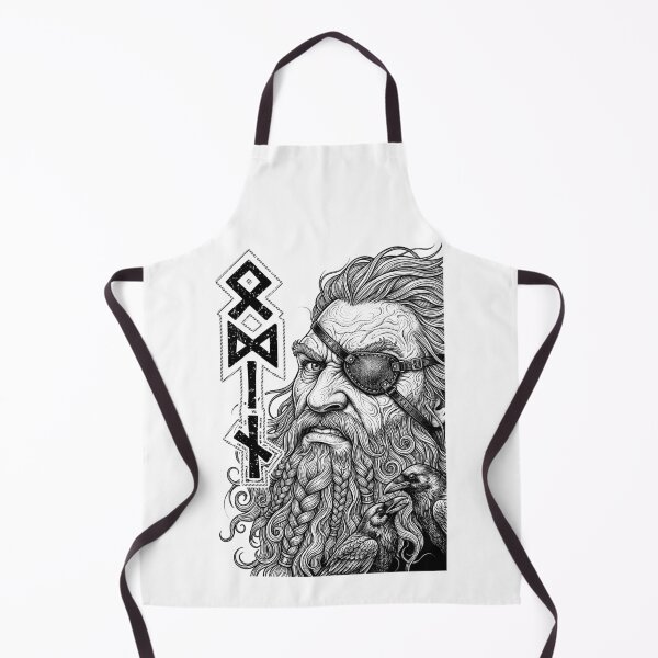 Item preview, Odin Viking Warrior God Runes Ravens Norse Mythology designed and sold by GrandeDuc.