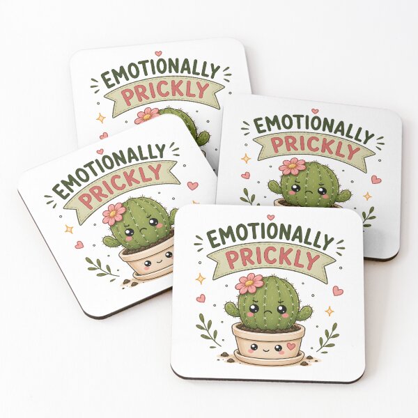 Item preview, Emotionally Prickly | Cute Kawaii Cactus Sticker | Funny Plant Lover Gift designed and sold by PLANT LOVER'S PARADISE.