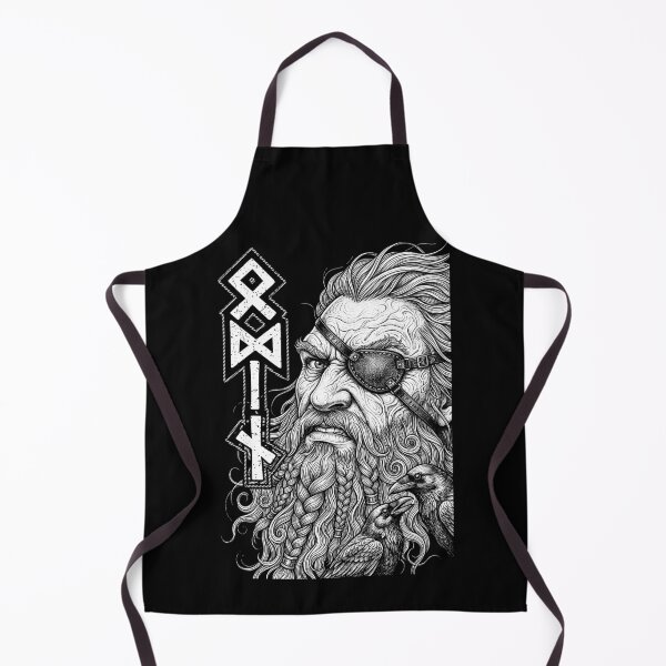 Item preview, Odin Viking Warrior God Runes Ravens Norse Mythology designed and sold by GrandeDuc.