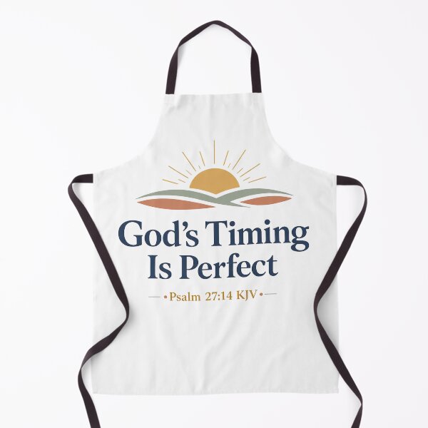 Item preview, God’s Timing Is Perfect – Psalm 27:14 KJV Sunrise Christian Encouragement designed and sold by FaithThroughEverySeason.