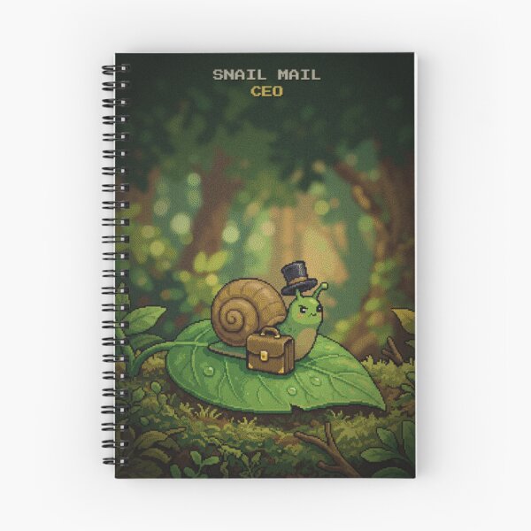 Item preview, Snail Mail CEO Funny Pixel Art Cute Retro Snail designed and sold by Arobinoz.