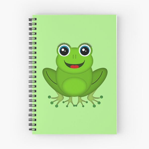 Item preview, Cute Green Frog with Eyelashes Chibi Cartoon Art designed and sold by SolutionsArt.