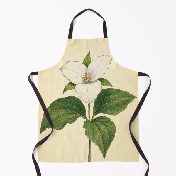 Item preview, Vintage Trillium Botanical Illustration Print designed and sold by NuvoraNest.