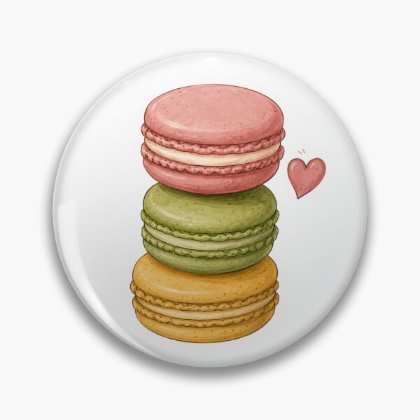 Item preview, Pastel Macaron Stack Sticker | Cute French Dessert Aesthetic designed and sold by PopStickerLab22.