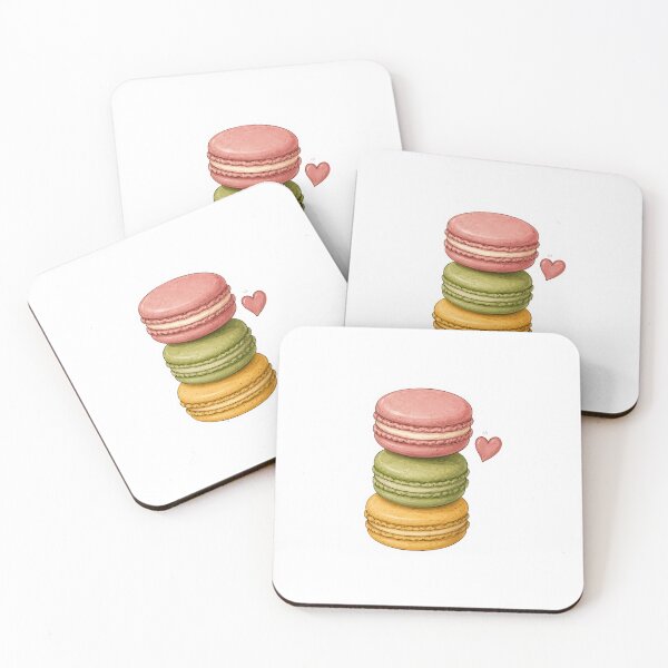 Item preview, Pastel Macaron Stack Sticker | Cute French Dessert Aesthetic designed and sold by PopStickerLab22.