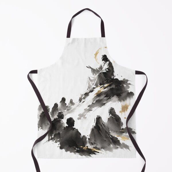 Item preview, Jesus: The Sermon on the Mount Ink Wash Art designed and sold by Phos Creatives.