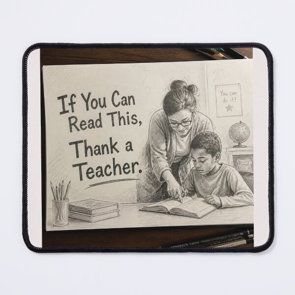Item preview, If you can read this, thank a teacher. designed and sold by CinemaChronik.
