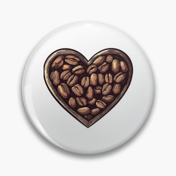 Item preview, Coffee Beans Wooden Heart For Coffee Lovers designed and sold by Jo Graphics.