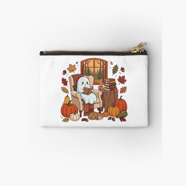 Item preview,  Ghost Reading Book With Coffee Cat Halloween Fall  designed and sold by HalloweenGift.