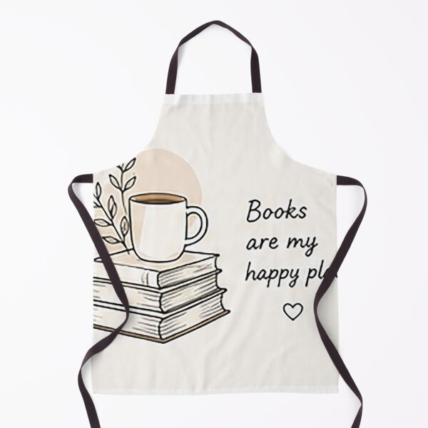 Item preview, Books Are My Happy Place | Minimal Coffee & Book Lover Line Art designed and sold by Sara-Ai.