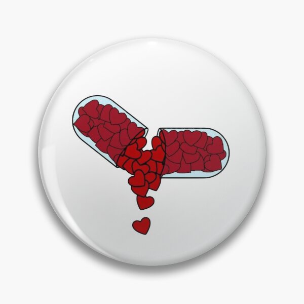 Item preview, Love Pill Capsule Spilling Red Hearts Design designed and sold by Jo Graphics.