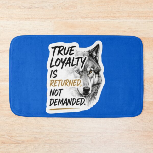 Item preview, True Loyalty Is Returned Not Demanded - Wolf Mindset Sticker designed and sold by Scro-Ciob-Shop.