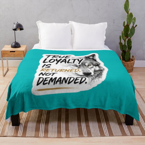 Item preview, True Loyalty Is Returned Not Demanded - Wolf Mindset Sticker designed and sold by Scro-Ciob-Shop.