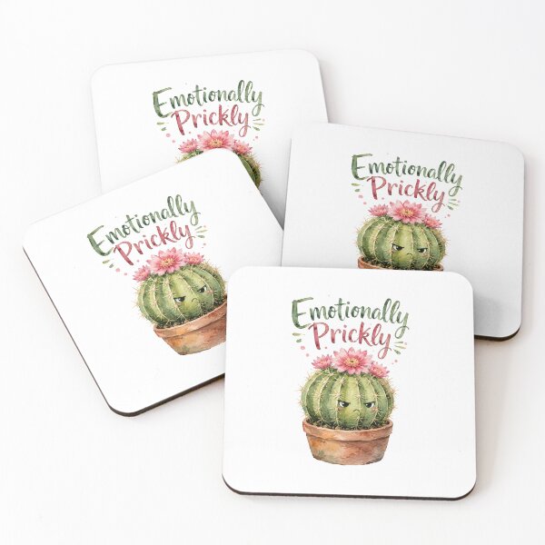 Item preview, Emotionally Prickly | Cute Kawaii Cactus Sticker | Funny Plant Lover Gift designed and sold by PLANT LOVER'S PARADISE.