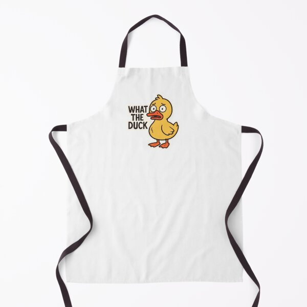Item preview, What The Duck Funny Confused Yellow Duck Sticker designed and sold by Jo Graphics.