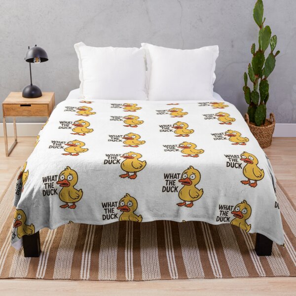 Item preview, What The Duck Funny Confused Yellow Duck Sticker designed and sold by Jo Graphics.