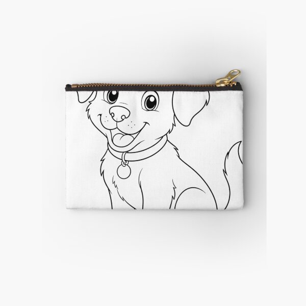 Item preview, Cute Puppy Coloring Page – Happy Cartoon Dog Line Art designed and sold by Krzepcia.