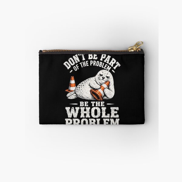 Item preview, Neil the Seal Don't Be Part of the Problem Be the Whole Problem Funny Seal Traffic Cone T-Shirt designed and sold by ArcaneArtistry.