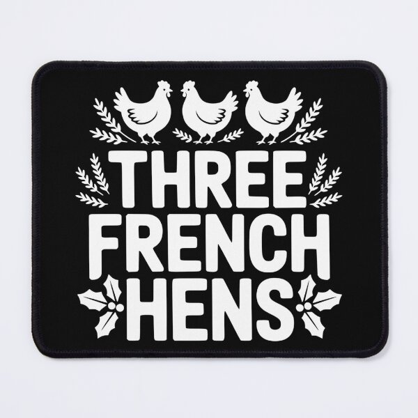 Item preview, Three French Hens designed and sold by theartfulaspie.