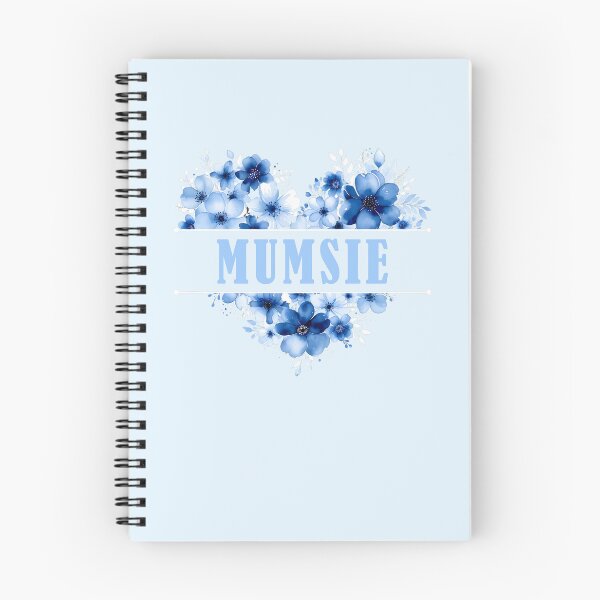 Item preview, Mumsie – Blue Floral Heart Watercolor Illustration designed and sold by EmeraldeaArt.